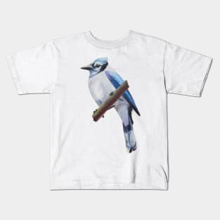 Prophet - blue jay painting (no background) Kids T-Shirt